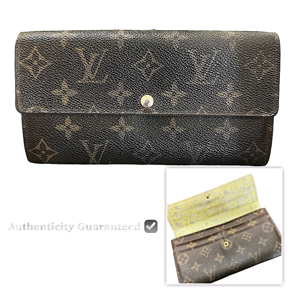 RARE Louis Vuitton Monogram W/ Floral Print Sarah Wallet W/COA